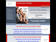 Tablet Screenshot of focalinsurance.com